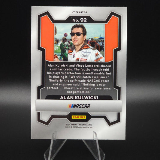 2024 Panini Prizm Racing Blue Cracked Ice #92 Alan Kulwicki