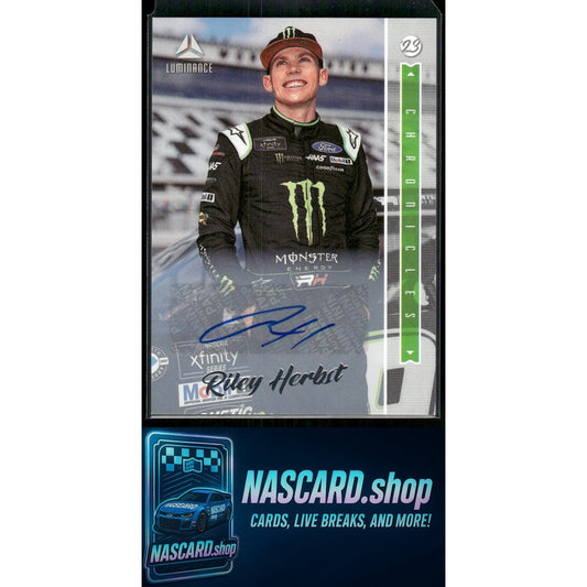 2023 Panini Chronicles #5 Riley Herbst Luminance Autographs
