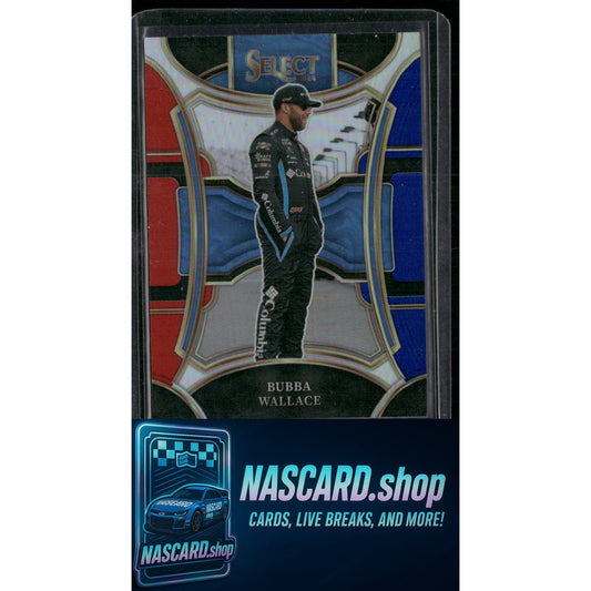 2024 Panini Select Trackside #288 Bubba Wallace Red and Blue Prizms #25/25 - NASCARD.shop