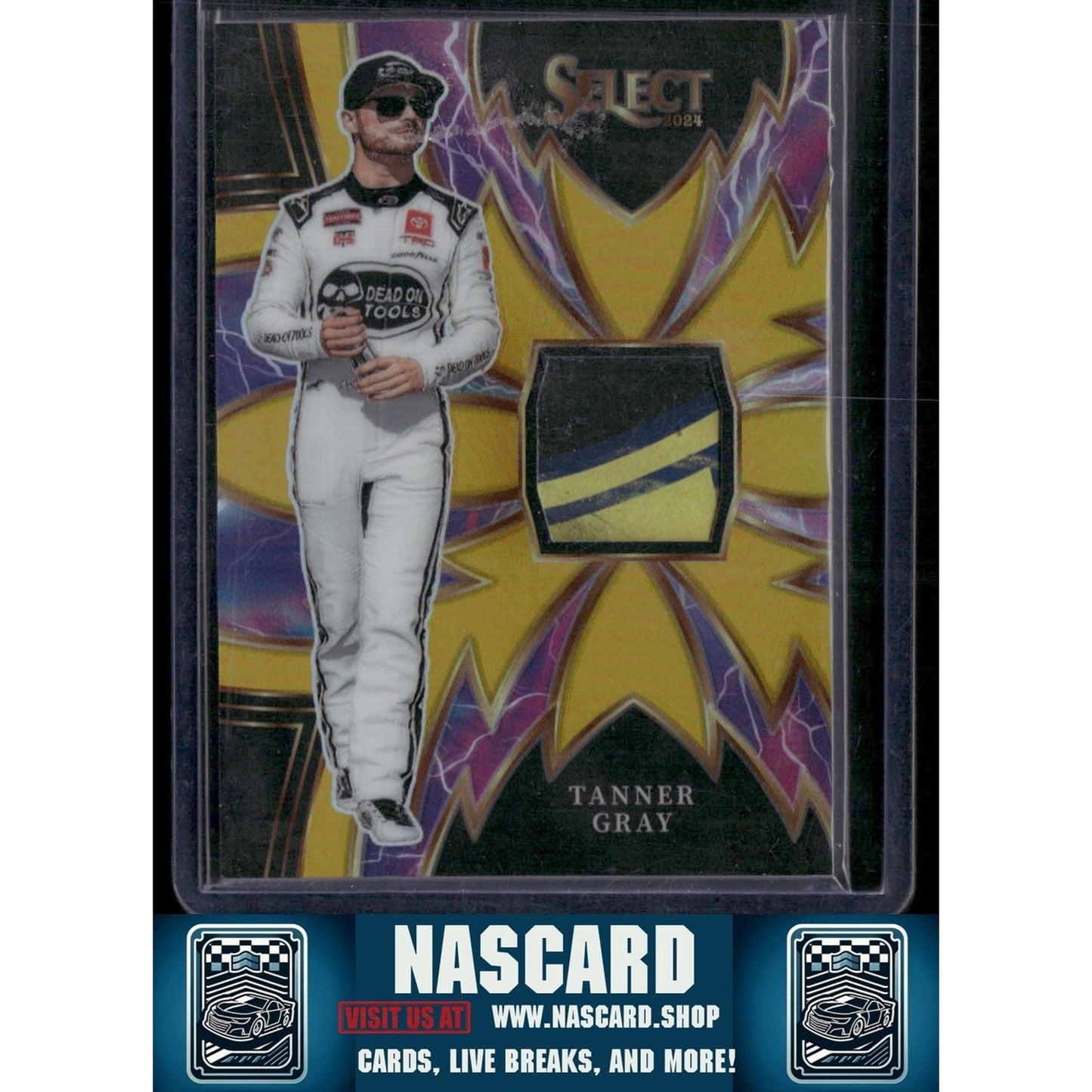 2024 Panini Select #S-TAN Tanner Gray Sparks Gold Prizms - NASCARD.shop
