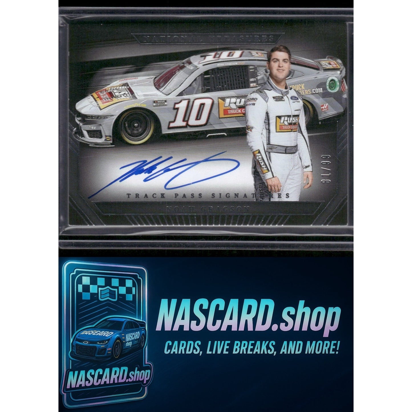 2024 Panini National Treasures #TPS-NGS Noah Gragson Track Pass Signatures #/99