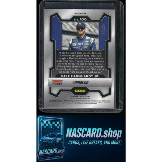 2024 Panini Prizm #100 Dale Earnhardt Jr Mojo #/25