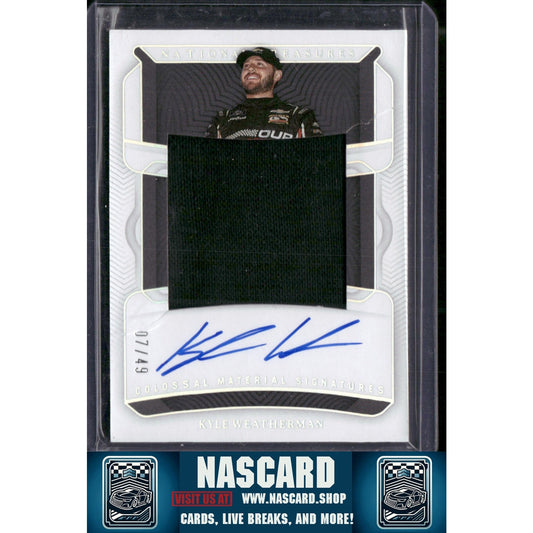 2023 National Treasures Kyle Weatherman Colossal Materials Signatures Silver /49
