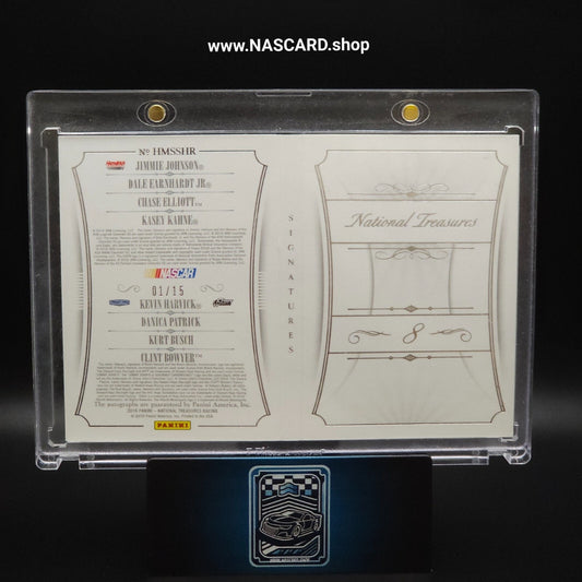 2016 Panini National Treasures Eight Signature HMS SHR Booklet Silver 01/15