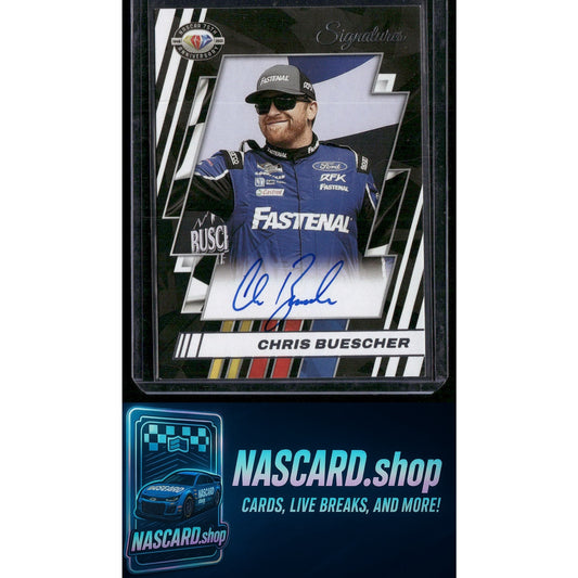 2024 Donruss #75-BU Chris Buescher NASCAR 75th Anniversary Signatures