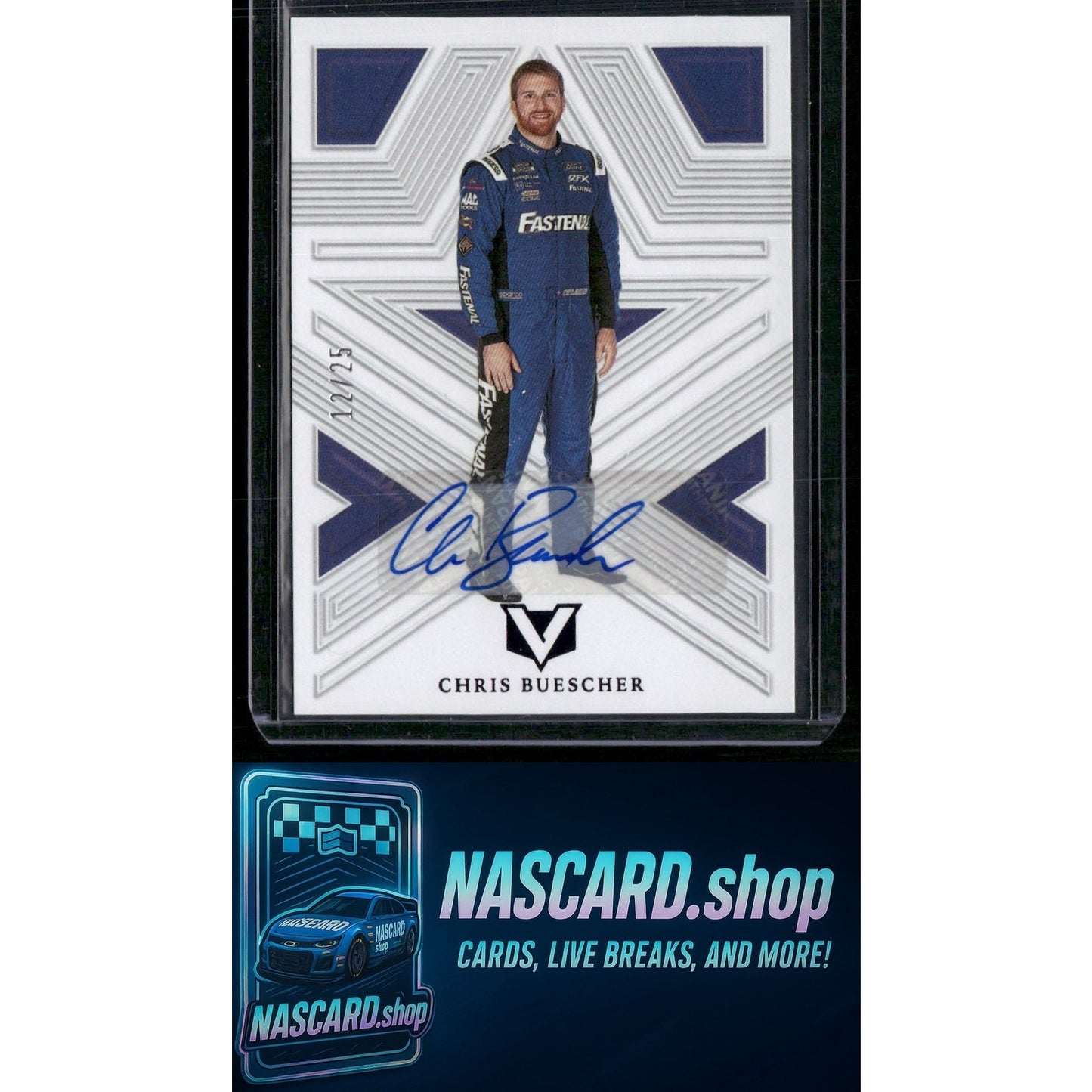 2023 Panini Chronicles #2 Chris Buescher Vertex Purple #/25