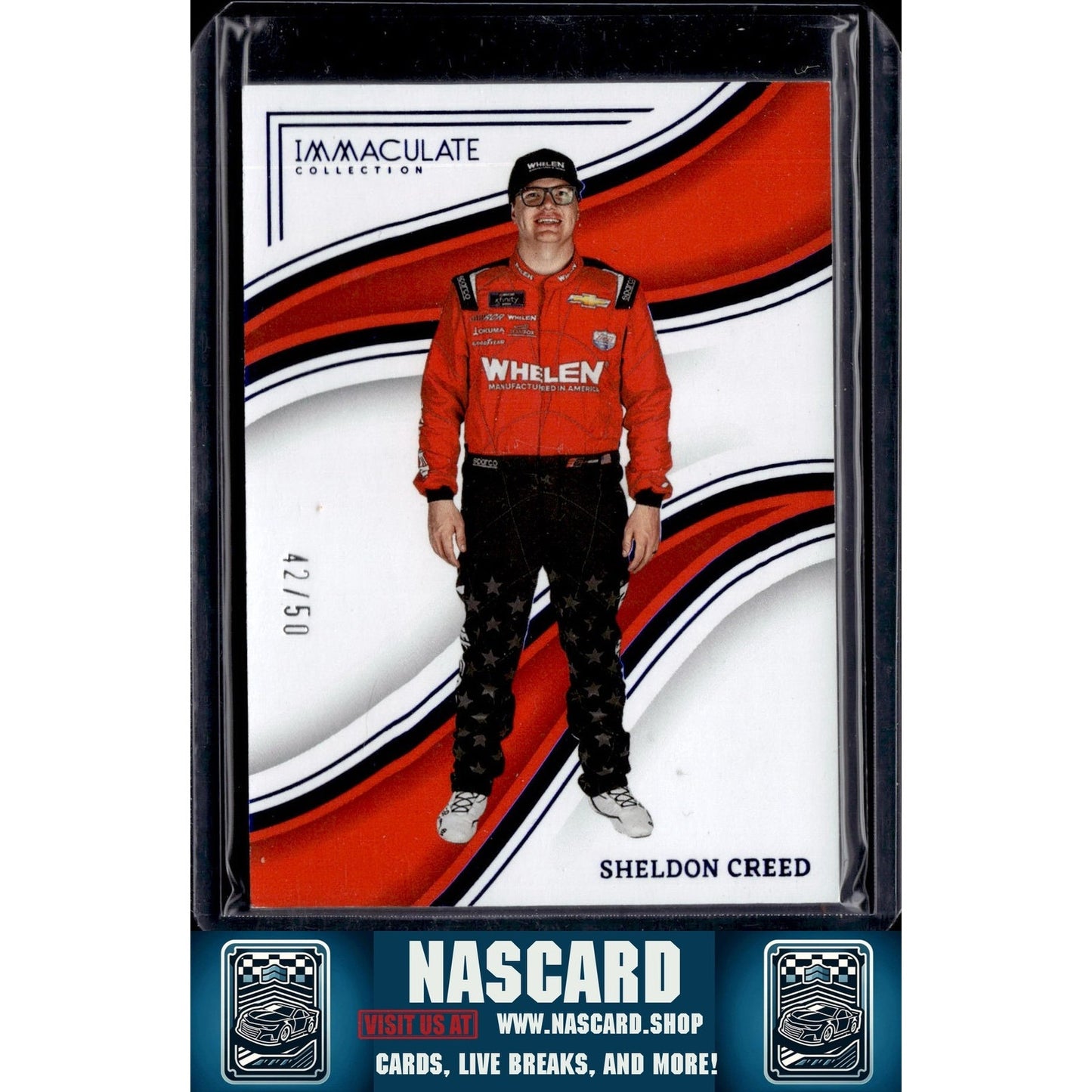 2023 Panini Chronicles #89 Sheldon Creed Immaculate Blue #/50 - NASCARD.shop