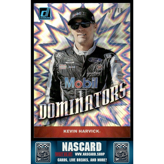 2020 Panini Donruss NASCAR - Dominators Kevin Harvick #D9 Xplosion /10
