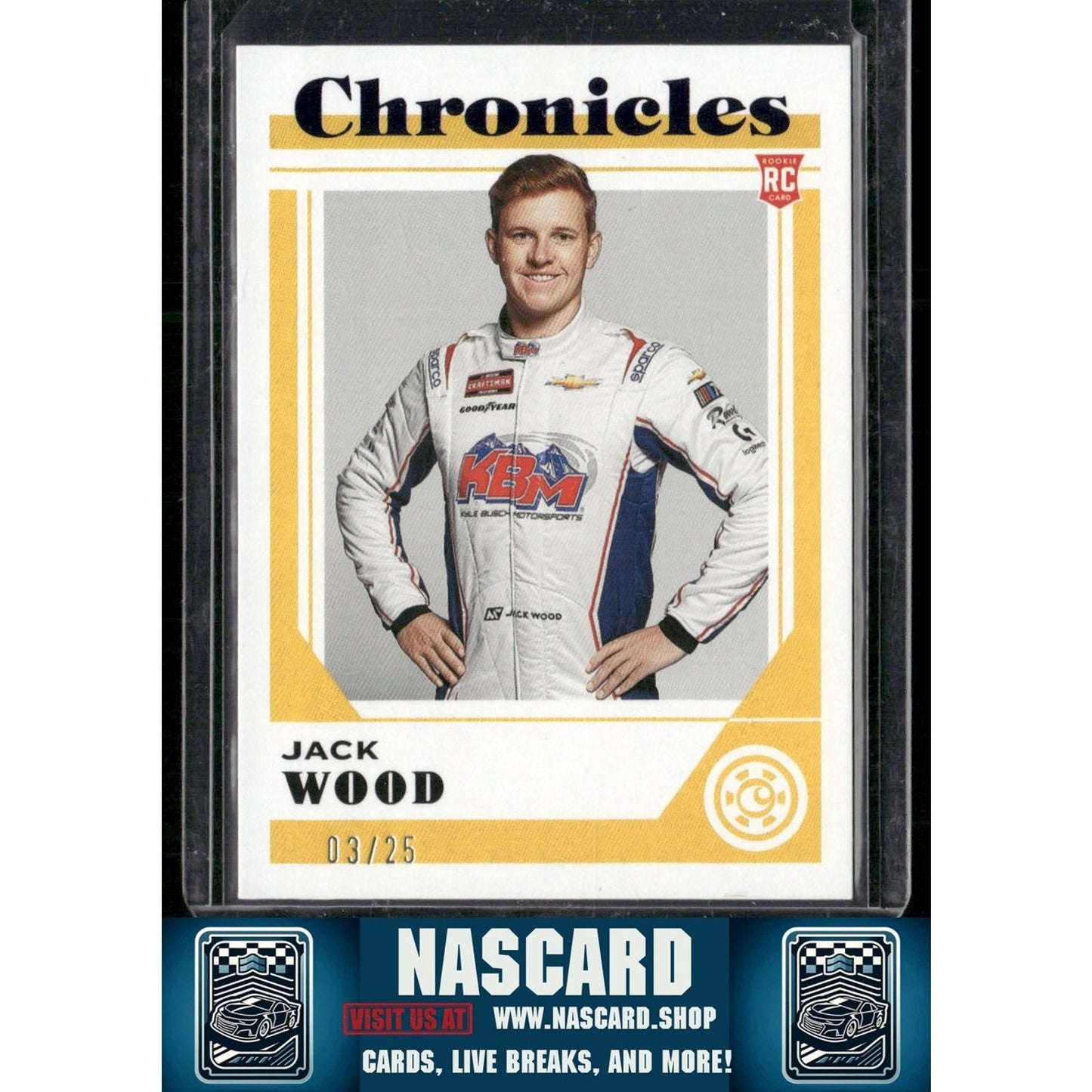 2023 Panini Chronicles #11 Jack Wood Purple #/25 - NASCARD.shop