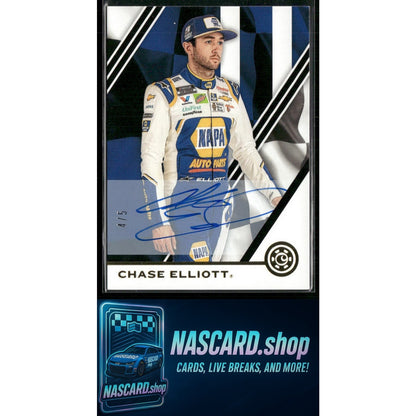 2020 Panini Chronicles #7 Chase Elliott Chronicles Autographs Gold #/5
