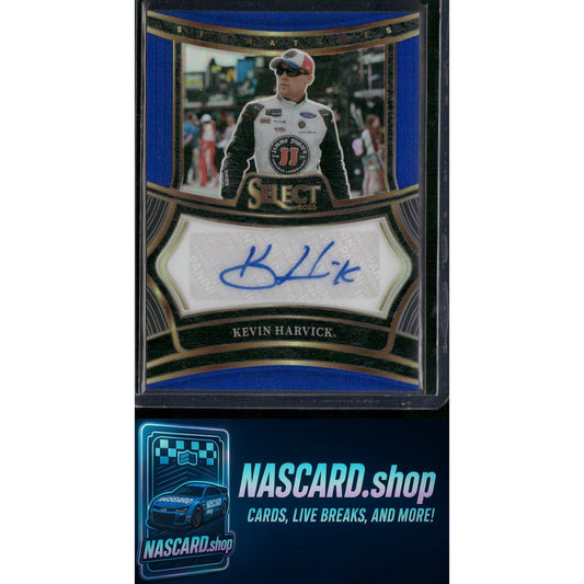 2025 Select Racing #S-KHK Kevin Harvick Signatures Blue Prizms #/99 - NASCARD.shop