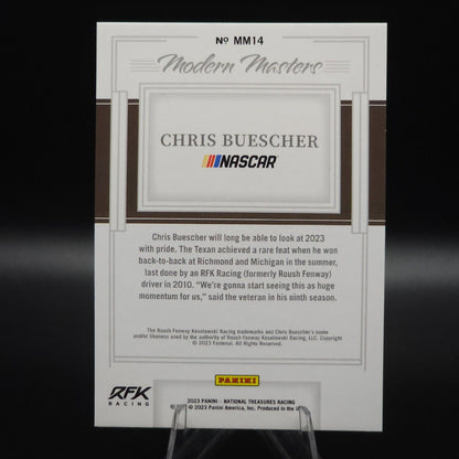 2023 Panini National Treasures - Modern Masters #MM14 Chris Buescher /25 - NASCARD.shop