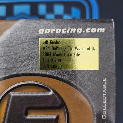 Jeff Gordon #24 DuPont Wizard of Oz 2004 Diecast Car 1:24 Action Elite 1 of 2700