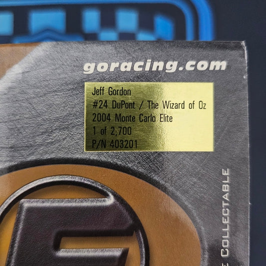 Jeff Gordon #24 DuPont Wizard of Oz 2004 Diecast Car 1:24 Action Elite 1 of 2700