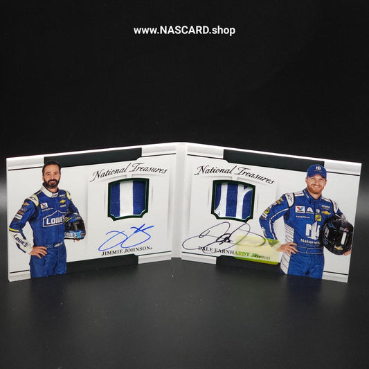 2017 National Treasures Dual Auto Booklet Dale Earnhardt Jr. Jimmie Johnson 1/5