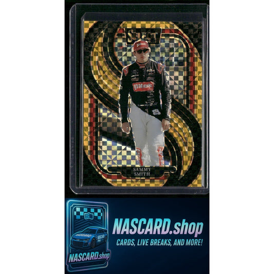 2025 Select Racing #279 Sammy Smith Trackside Power Plaid Gold Prizms #/13 - NASCARD.shop