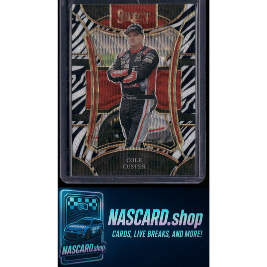 2024 Panini Select Trackside #235 Cole Custer Zebra Prizms
