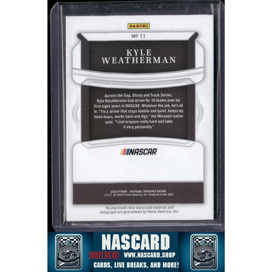 2023 National Treasures Kyle Weatherman Colossal Materials Signatures Silver /49
