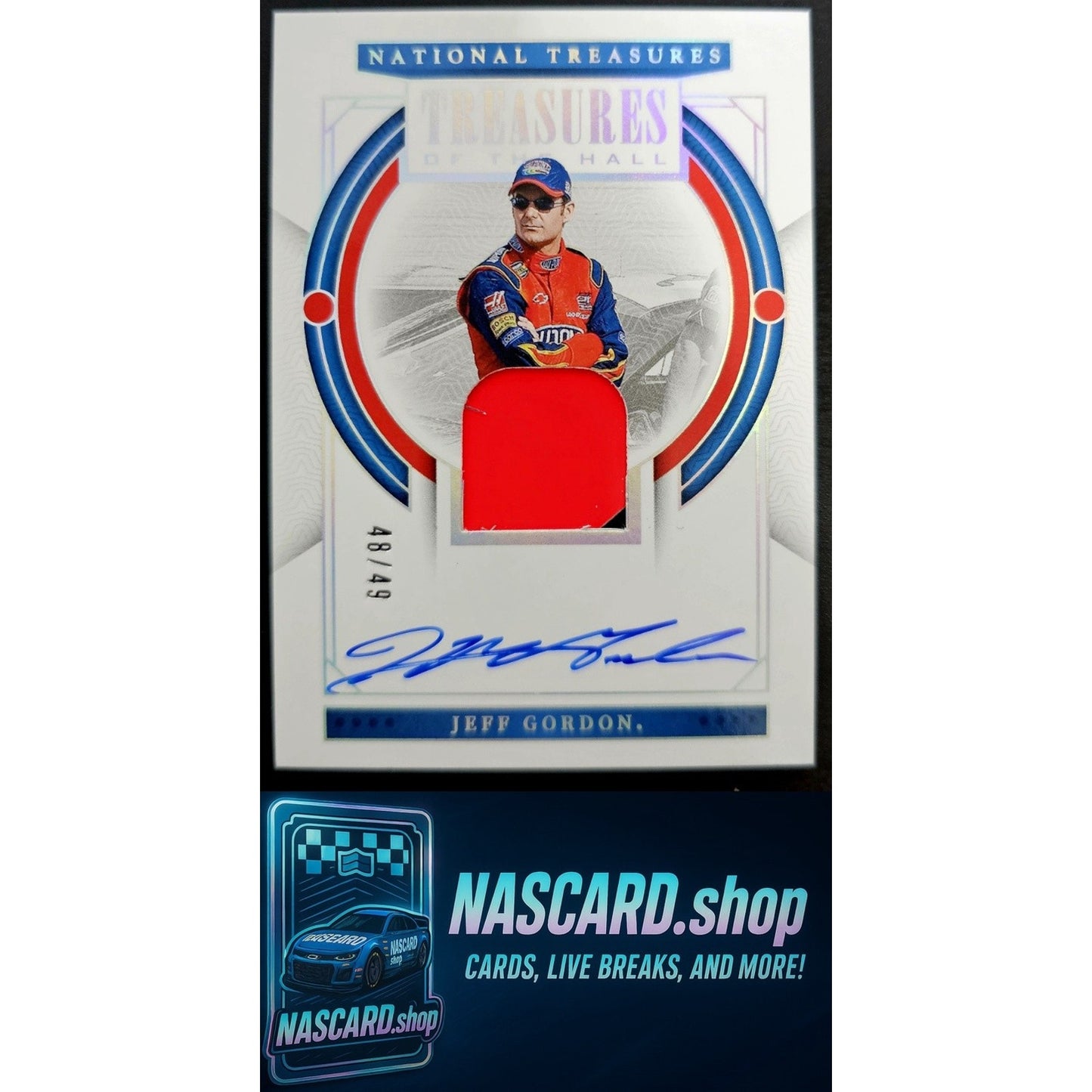 2024 National Treasures Jeff Gordon Treasures Of The Hall Holo Silver #/49