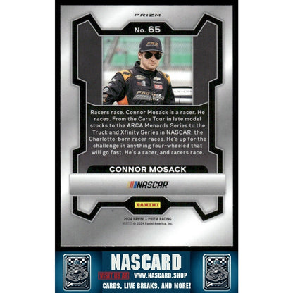 2024 Panini Prizm - Green Cracked Ice Connor Mosack #65 (RC) - NASCARD.shop