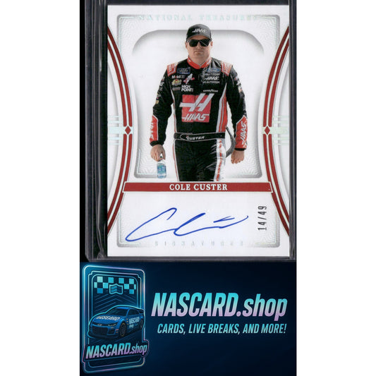 2024 Panini National Treasures #S-CCT Cole Custer Signatures Holo Silver #/49