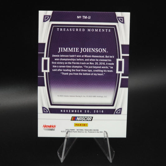 2023 Panini National Treasures - Treasured Moments Jimmie Johnson #TM-JJ /99 NASCARD.shop