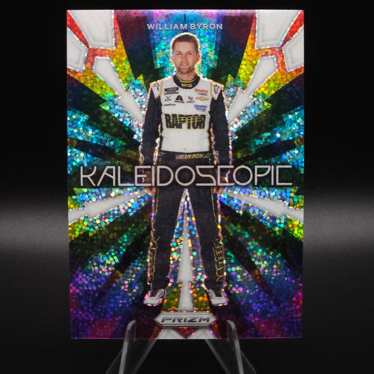 2023 Panini Prizm - Kaleidoscopic William Byron #K1 White Sparkle Prizm