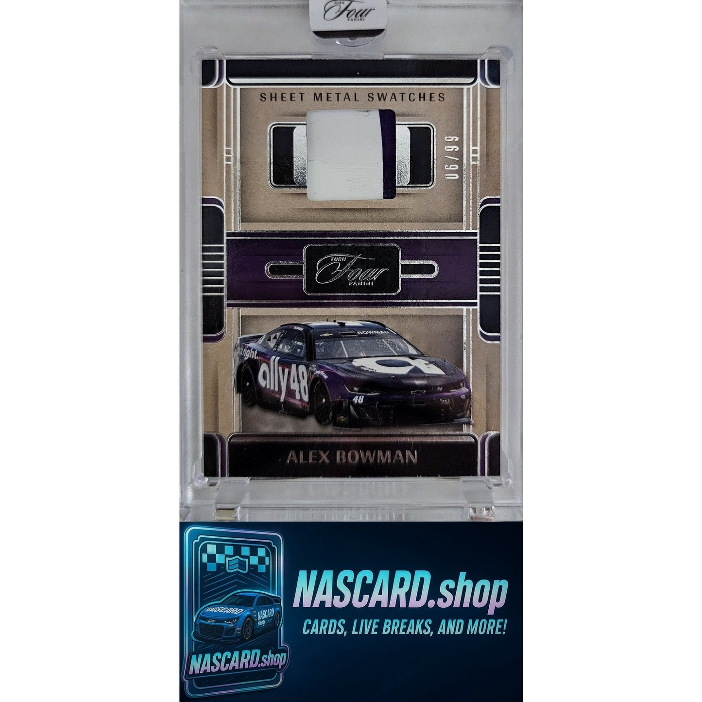 2025 Panini Turn Four #SWS-ABN Alex Bowman Sheet Metal Swatches #/99