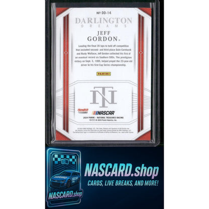 2024 Panini National Treasures #DD-14 Jeff Gordon Darlington Dreams #/35