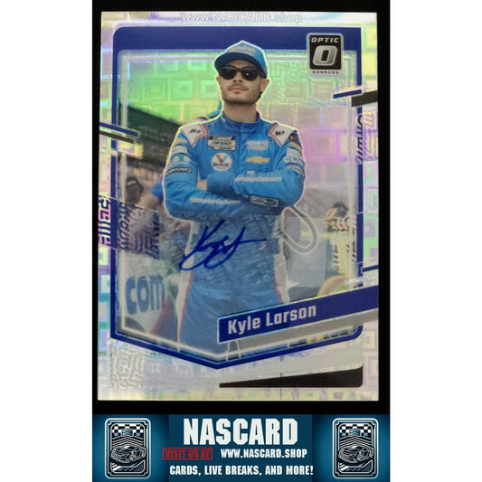 2024 Panini Donruss NASCAR - Kyle Larson #26 Optic Autograph Pandora Prizm /25