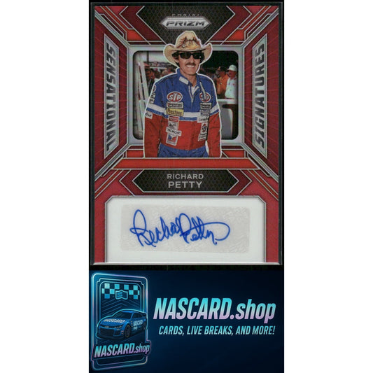 2024 Panini Prizm #SS-RPY Richard Petty Sensational Signatures Red #/49