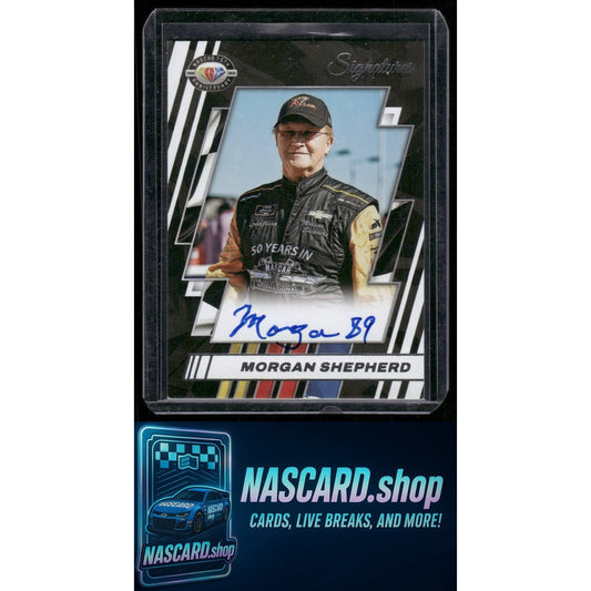 2023 Panini Prime #75-MS Morgan Shepherd NASCAR 75th Anniversary Signatures