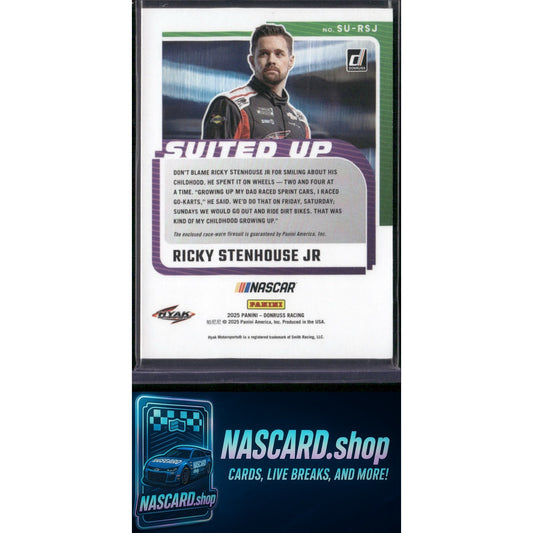 2025 Donruss #SU-RSJ Ricky Stenhouse Jr Suited Up Swatches
