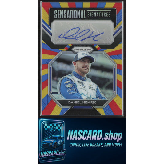 2023 Panini Prizm Daniel Hemric Sensational Signatures Rainbow Prizm #/24
