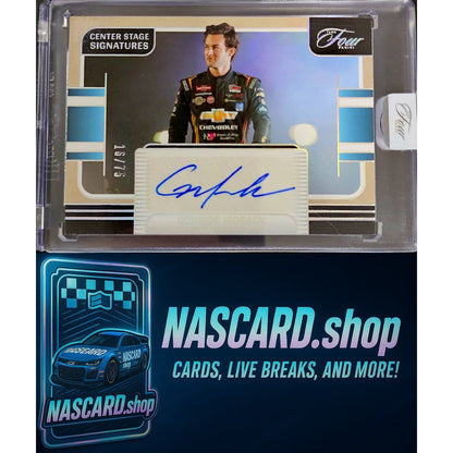 2025 Panini Turn Four Connor Mosack Center Stage Signatures Holo Silver #/75