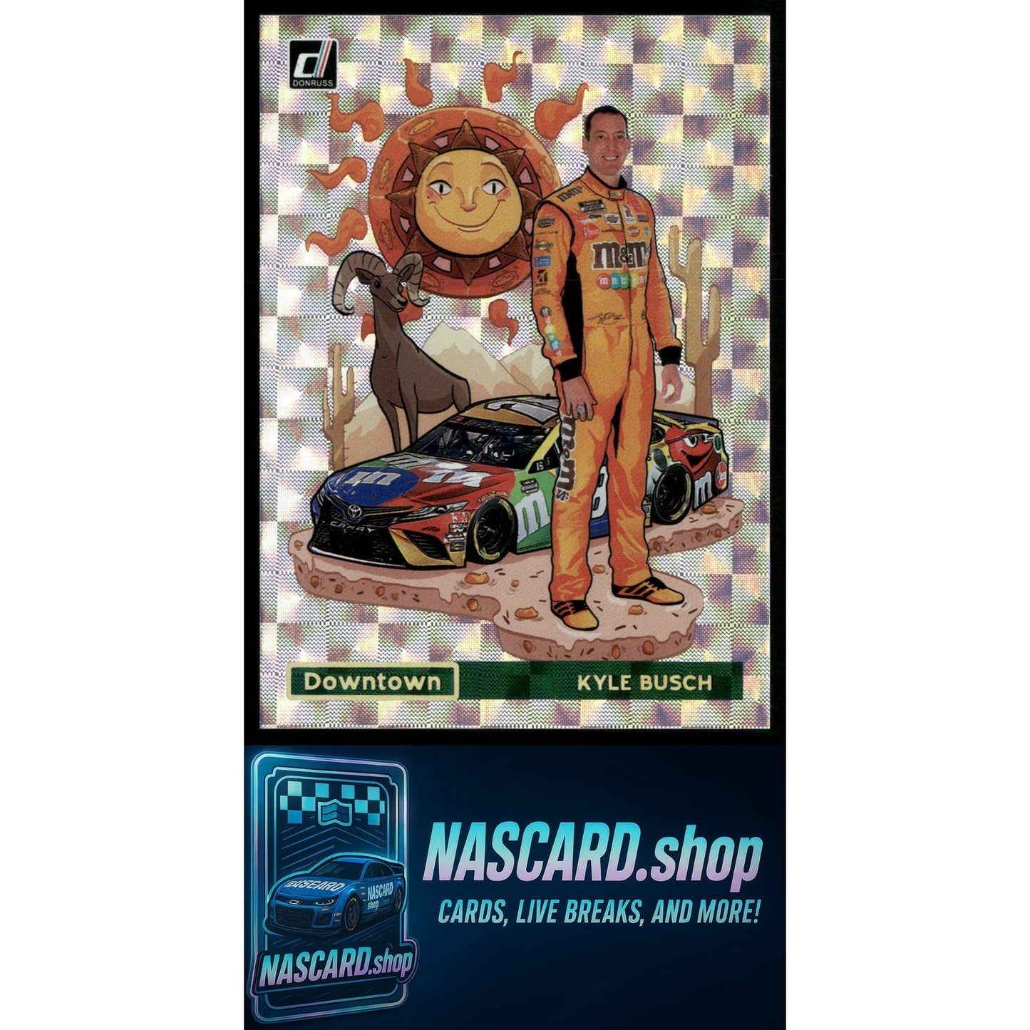2021 Donruss #KY Kyle Busch Downtown - NASCARD.shop