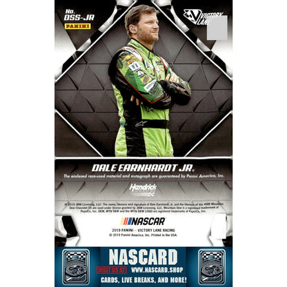 2019 Panini Victory Lane Dale Earnhardt Jr Dual Swatch Signatures Red #/25 - NASCARD.shop