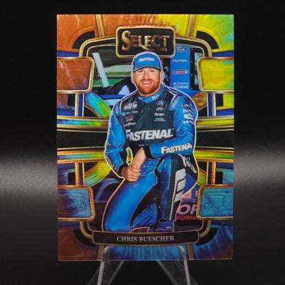 2024 Panini Select Grandstand Tie-Dye Prizm #72 Chris Buescher /25 - NASCARD.shop