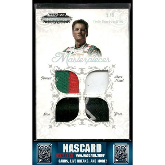 2012 Press Pass Showcase Masterpieces Memorabilia HoloFoil Dale Earnhardt Jr 5/5