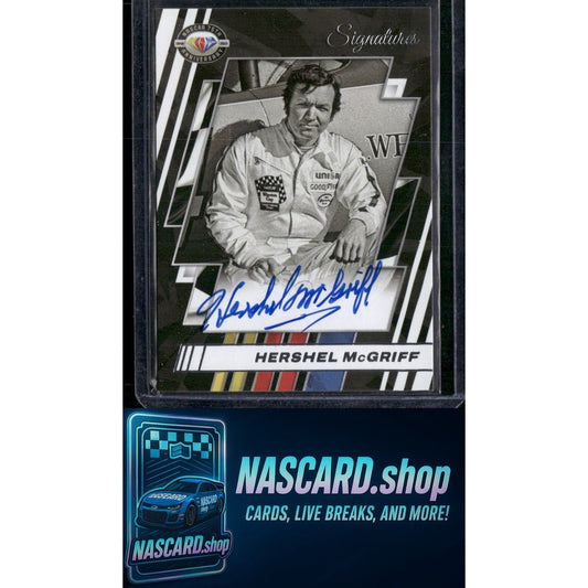 2023 Panini Prizm #75-HM Hershel McGriff NASCAR 75th Anniversary Signatures