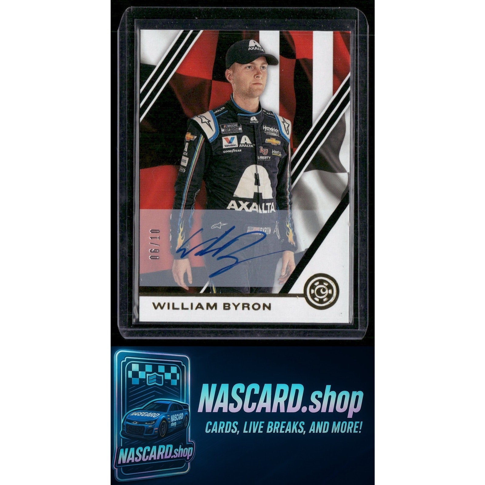 2020 Panini Chronicles #19 William Byron Chronicles Autographs Gold #/10 - NASCARD.shop