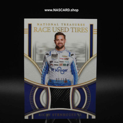 2024 National Treasures Race Used Tires Holo Gold Ricky Stenhouse Jr. 01/10