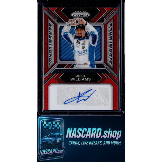 2024 Panini Prizm #SS-JWS Josh Williams Sensational Signatures Red #/99