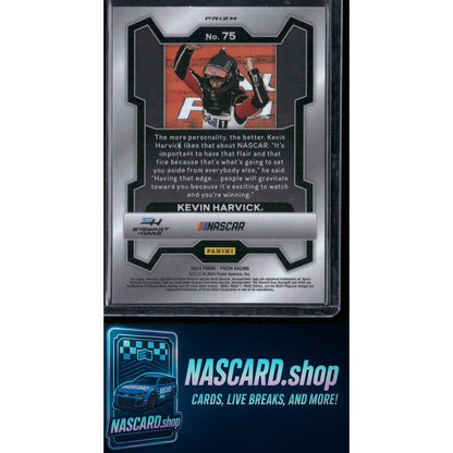 2024 Panini Prizm #75 Kevin Harvick White Sparkle