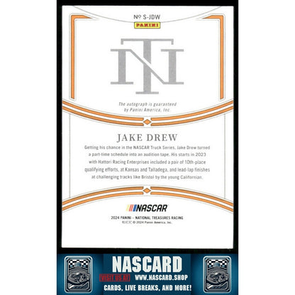 2023 Panini National Treasures Signatures Jake Drew /49 - NASCARD.shop