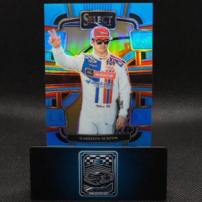 2024 Panini Select Racing Grandstand Light Blue Prizm #51 Harrison Burton /199 - NASCARD.shop
