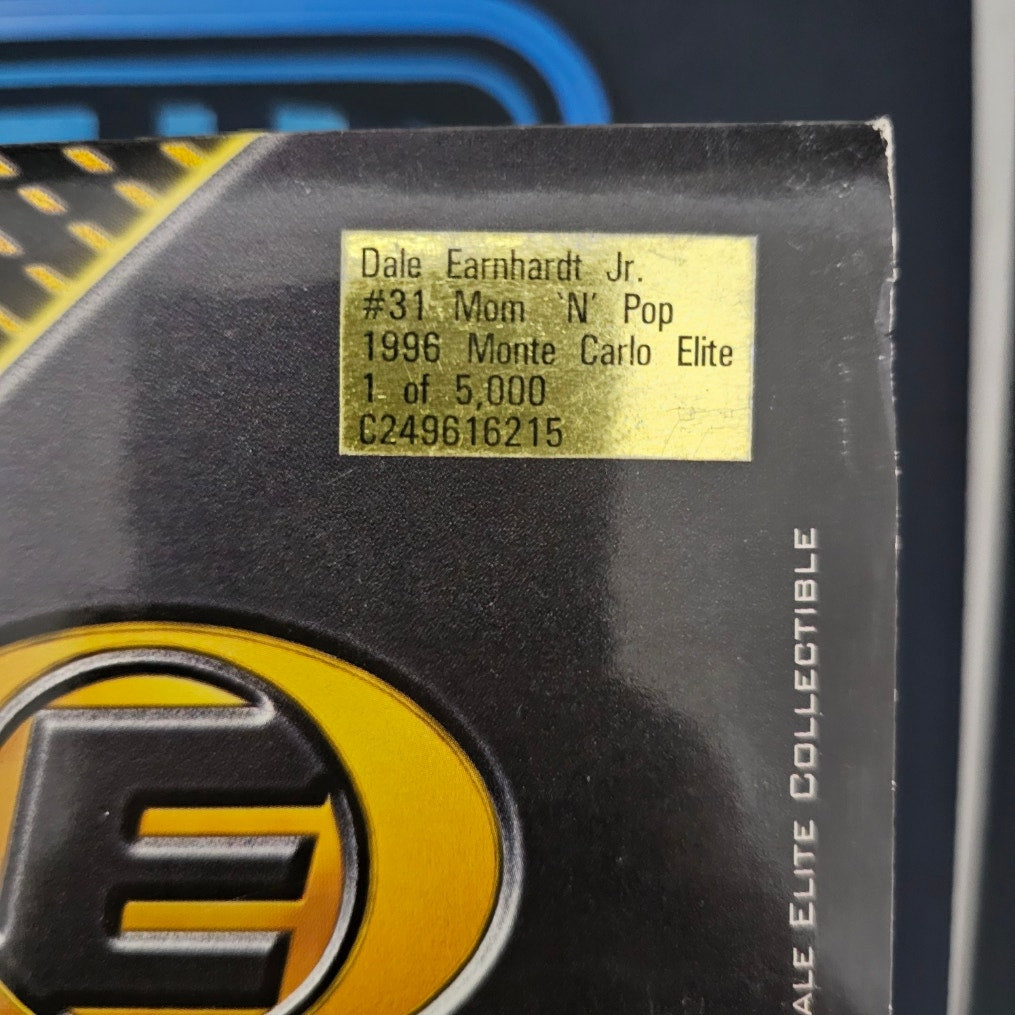 Dale Earnhardt Jr. #31 Mom 'N' Pop 1996 Diecast Car 1:24 Elite Early Career 1 of 5000