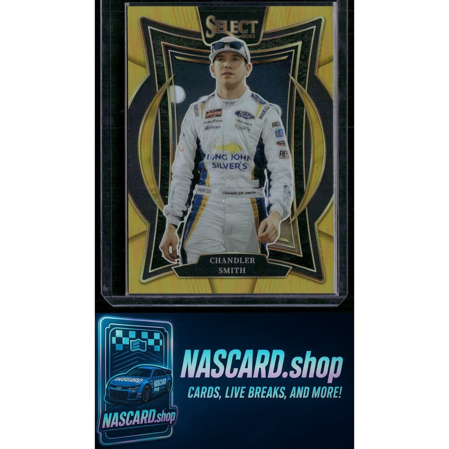 2025 Panini Select #6 Chandler Smith Gold Prizms #/10 - NASCARD.shop