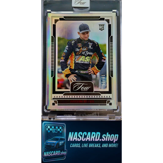 2025 Panini Turn Four Racing #82 Base Red Austin Beers RC #19/25
