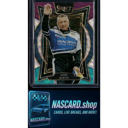 2025 Panini Select #42 Mark Martin Tri-Color Prizms